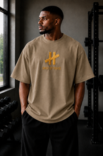 Load image into Gallery viewer, Iron Vessel Crest Oversized Tee (Gold Crest)