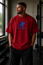 Load image into Gallery viewer, Iron Vessel Crest Oversized Tee (Blue Crest)